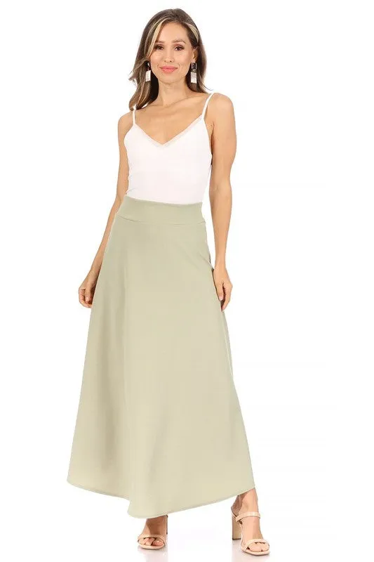 The Renee High Waisted Maxi Skirt