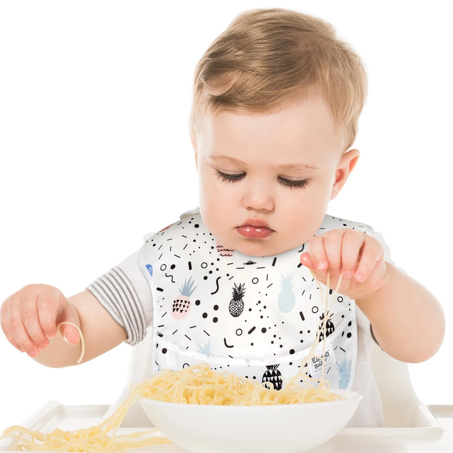 Unisex Waterproof Stain and Odor Resistant Feeding Baby Bibs