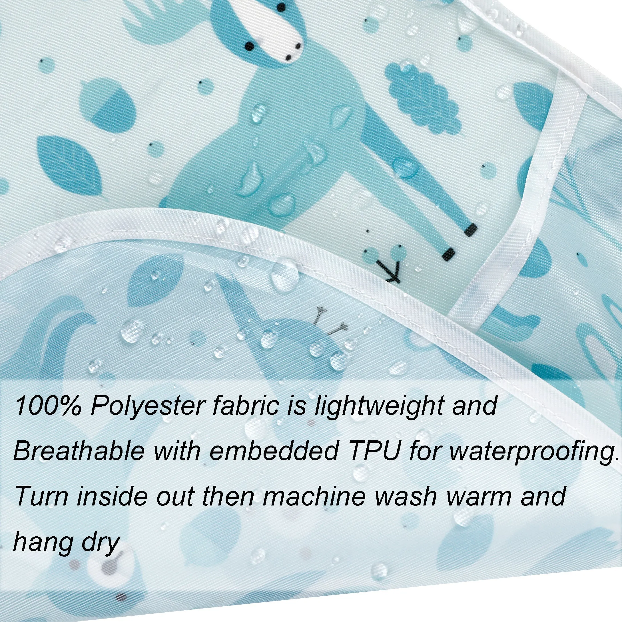 Unisex Waterproof Stain and Odor Resistant Feeding Baby Bibs