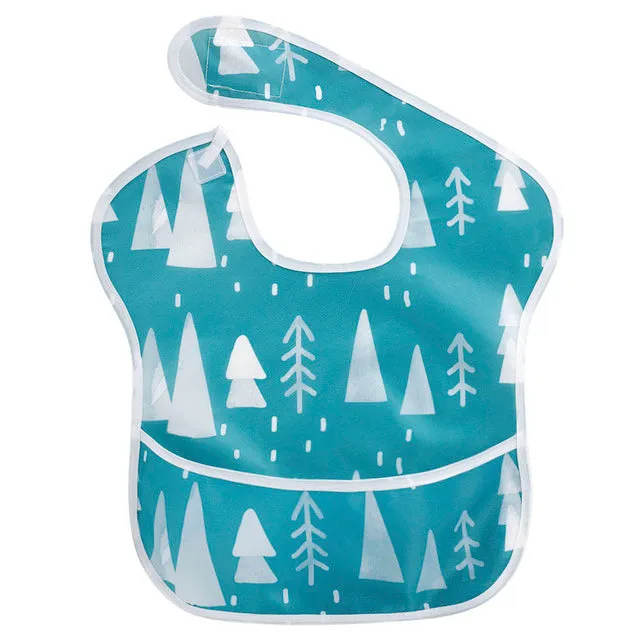 Unisex Waterproof Stain and Odor Resistant Feeding Baby Bibs