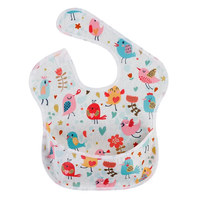 Unisex Waterproof Stain and Odor Resistant Feeding Baby Bibs