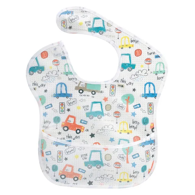 Unisex Waterproof Stain and Odor Resistant Feeding Baby Bibs