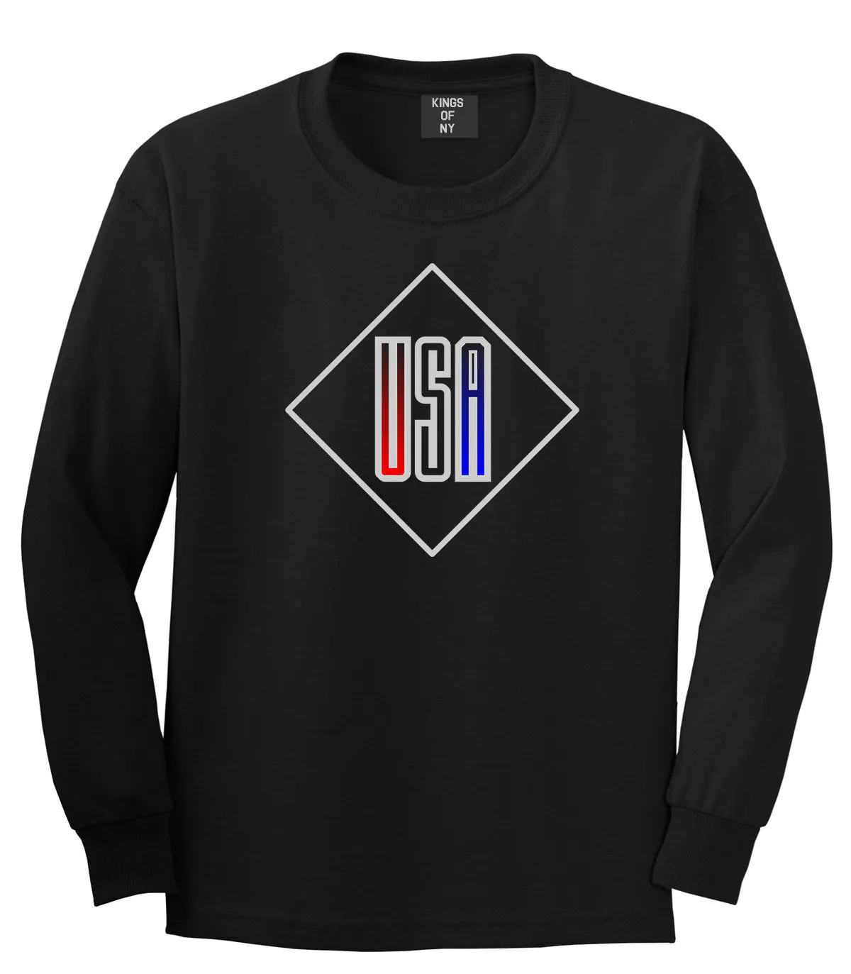 USA Diamond Logo Long Sleeve T-Shirt