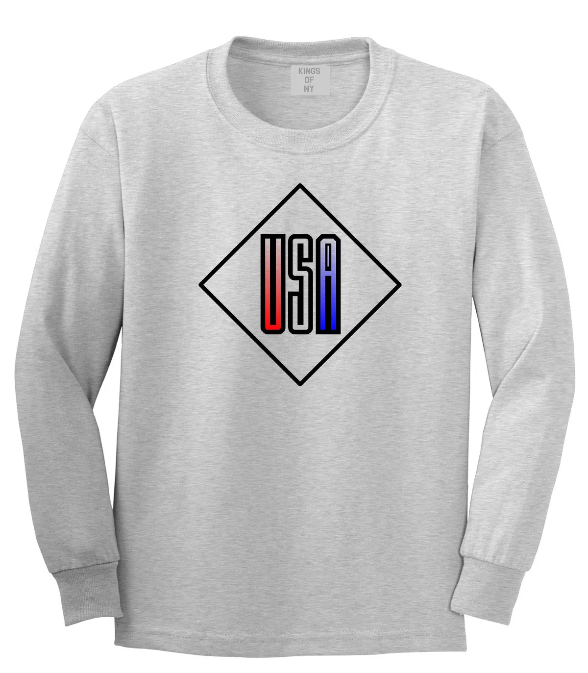 USA Diamond Logo Long Sleeve T-Shirt