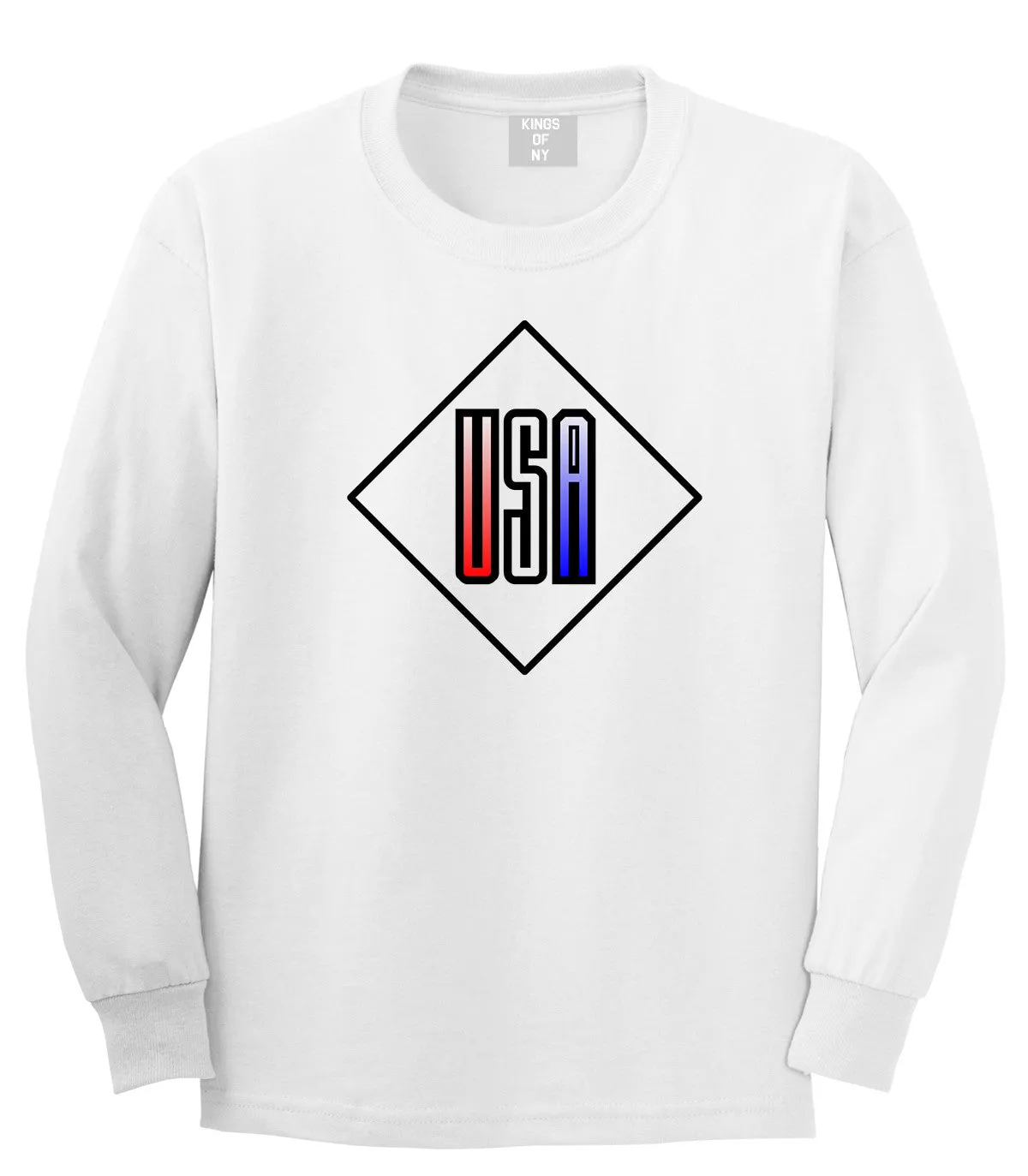 USA Diamond Logo Long Sleeve T-Shirt