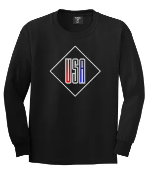 USA Diamond Logo Long Sleeve T-Shirt