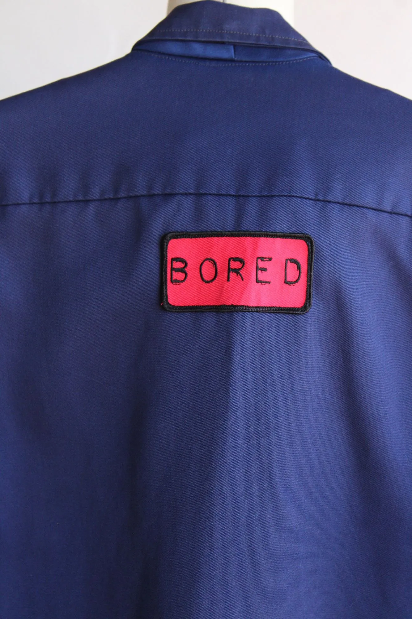 Vintage 1970s 1980s Mens Boss Uniform Co. Navy Blue Work Jacket