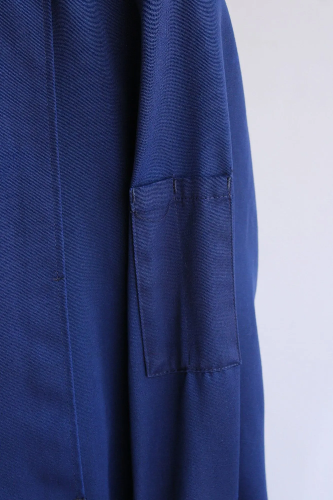 Vintage 1970s 1980s Mens Boss Uniform Co. Navy Blue Work Jacket