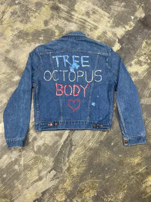 Vintage 1980's Wrangler "Tree Octopus Body" Denim Jacket (JYJ-184)