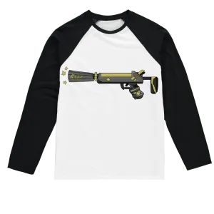 Yellow Weapon Sublimation Baseball Long Sleeve T-Shirt